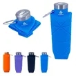 24 Oz Large Silicone Folding Sports Water Bottle