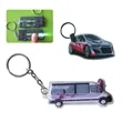 Car Shaped PVC Flashlight Keychain