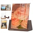 Wood Base Acrylic Sign Table Tent Display Photo Frame