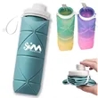 20 Oz Foldable Color Changing Silicone Cups Water Bottle