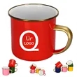 12 Oz Rimmed Enamel Campfire Mug