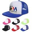 Cotton Twill Mesh Skater Flat Bill Trucker Hat Snapback Cap