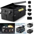 Foldable Car Trunk Organizer With Multiple Compartments