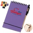 Solid Color Environmentally Friendly Note Pad With Pen