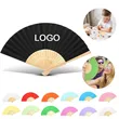 Full-color Folding Bamboo Paper Hand Fan