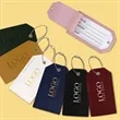 Soft Vegan Leather Luggage Tag