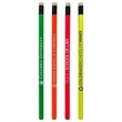 Quality Neon Colored Pencil w/White Eraser