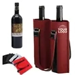Double Window Portable Reusable Felt Wine Bottle Bag