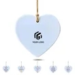 Thank you gifts hanging ceramic decoration heart ornament