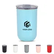 10oz stainless steel insulated cup wine tumbler with lid