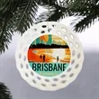 Lace Style Full Color Ceramic Ornaments