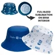 Sublimated Unstructured Bucket Hat w/ Imprint on Brim Inside