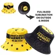 Full Color Reversible Bucket Hat Sublimation on Both Sides