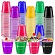 2 oz drinking tastings served snacks colorful disposable cup
