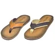 Men's Thong Style Dress Sandals - Tan  Black