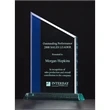 Zenith Series Jade Acrylic Award w/ Blue Accent Area