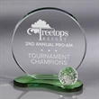 Emerald - Medium golf optical crystal award