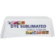 Economy Coverage 8' Dye Sub Printed Table Throw