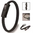 USB Charging Bracelet W/ Alloy Magnetic Clasp