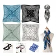 35'' Square Satin Neck Head Scarf Hair Sleeping Wrap