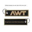 1 1/2" x 5" Two Sided Key Ring with DTF