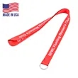 USA Made Polyester Lanyard 3/4" (20mm) w/ Keyring