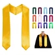 Plain Graduation Stole Sash 60 Inch Long Adults for High Sch