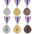 Winner Medals Gold Silver Bronze Prizes for Competitions 2.5