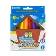 Markers - 8 Classic Colors Washable Jumbo Triangular