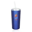 16 oz. Mira Stainless Steel Tumbler with Straw