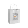 Printed White Paper Shopping Bags (14" x 10" x 15.5")