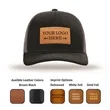 Leather Patch Decoration on Buyer-Provided Hats