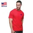 100% USA-Made Unisex Fine Jersey Crew Tee Shirt