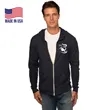 Unisex USA Made Organic Triblend Jersey Full Zip Hoodie