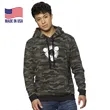 USA Made Unisex Triblend Pullover Camo Hoody