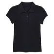 Girls' Uniform Polos - Medium Black Short Sleeve