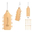 Bamboo Golf Tee Set Keychain