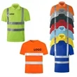 High Visibility Reflective Construction Safety Polo T Shirt