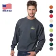 Made in USA Unisex Heavyweight Crewneck Fleece Sweatshirt