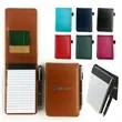 A7 Leather Pocket Notebook Daily Memo Notepad w/ Metal Pen