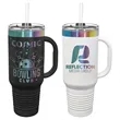 Polar Camel 40oz. Prism ION-Plated Travel Mug w/ Straw