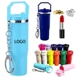 Lip Balm Holder Small Cup Mini Tumbler Key Chain