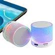 Portable LED-Lit SD Card-Enabled Bluetooth Speaker