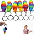 Mini Fidget Slug Keychain Caterpillar Toys
