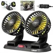 Dual Head Auto Fans for Car Dashboard