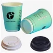 12 oz Food Grade Double Wall Paper Cup w/ Lid