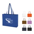Non-Woven Shopper Tote Bag With Hook And Loop Closure