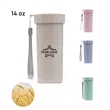 14OZ Portable Reusable Wheat Straw Cup Bottle