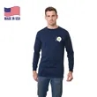 100% USA-Made Big & Tall Heavyweight Crew Long Sleeve Tee