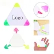 3-In-1 Portable Triangle Three-Color Highlighter Marker Pen